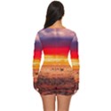 Denmark Sunset Dusk Sky Clouds Sea Ocean Water Long Sleeve Boyleg Swimsuit View4