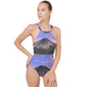 Mount Mountain Fuji Japan Volcano Mountains High Neck One Piece Swimsuit View1