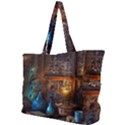 Blue Coffee Cups Cups Coffee Snack Blue Color Simple Shoulder Bag View1