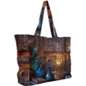Blue Coffee Cups Cups Coffee Snack Blue Color Simple Shoulder Bag View2