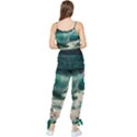 Sea Ocean Waves Seascape Beach Sleeveless Tie Ankle Chiffon Jumpsuit View2