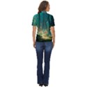Magical Forest Forest Painting Fantasy Women s Short Sleeve Double Pocket Shirt View4