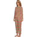 x mas texture pack Womens  Long Sleeve Lightweight Pajamas Set View2