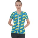 Pattern Aliens Short Sleeve Zip Up Jacket View1