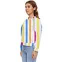 Striped Women s Long Sleeve Raglan Tee View2