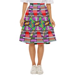 Art Background Abstract Classic Short Skirt