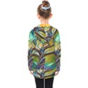 Tree Magical Colorful Abstract Metaphysical Kids  Double Breasted Button Coat View2