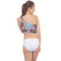 Geometric Symmetrical Symmetry Data Futuristic Spliced Up Bikini Top  View2