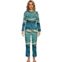 Art Pattern Artis Hands Illustration Womens  Long Sleeve Lightweight Pajamas Set View1