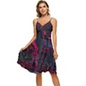 Granite Glitch Sleeveless Tie Front Chiffon Dress View1