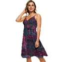 Granite Glitch Sleeveless Tie Front Chiffon Dress View2
