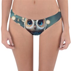 Owl Bird Bird Of Prey Ornithology Animal Reversible Hipster Bikini Bottoms