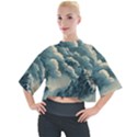 Mountains Alps Nature Clouds Sky Fresh Air Mock Neck Tee View1