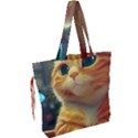 Cute Cat Cat Feline 3d Drawstring Tote Bag View2