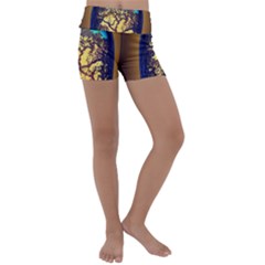 Flask Bottle Tree In A Bottle Perfume Design Kids  Lightweight Velour Yoga Shorts