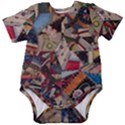 Background Embroidery Pattern Stitches Abstract Baby Short Sleeve Onesie Bodysuit View1
