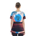 Surreal Fantasy Abstract Art Creativity Horizon Skirt Hem Sports Top View2