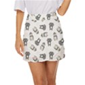 Cute Seamless Pattern With Koala Panda Bear Mini Front Wrap Skirt View1