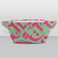 Pattern Ornament Gothic Style Elegant Font Tattoos Waist Bag 