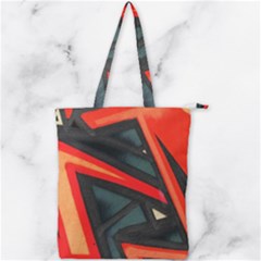 Graffiti Detail Wallpaper Texture Background Double Zip Up Tote Bag
