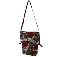 Seamless Vector Pattern Folding Shoulder Bag