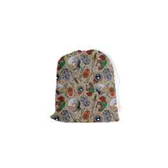 Tattoo Pattern Drawstring Pouch (xs)