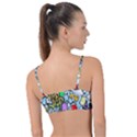 Graffiti Characters Seamless Patterns Knot Up Bikini Top View2