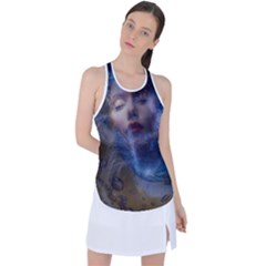 Mercurybeauy Racer Back Mesh Tank Top