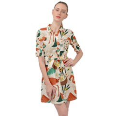 Fruity Summer Belted Shirt Dress by HWDesign
