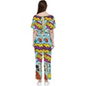 Comic Elements Colorful Seamless Pattern Batwing Lightweight Chiffon Jumpsuit View2