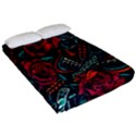 Vintage Flash Tattoos Designs Seamless Pattern Fitted Sheet (Queen Size) View2