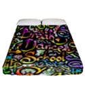 Graffiti Word Seamless Pattern Fitted Sheet (Queen Size) View1