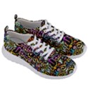 Graffiti Word Seamless Pattern Men s Lightweight Sports Shoes View3