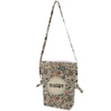 Seamless Pattern With Flower Birds Folding Shoulder Bag View1