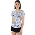 Set Cute Colorful Doodle Hand Drawing Back Cut Out Sport Tee View1