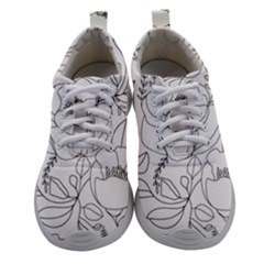 Contemporary Nature Seamless Pattern Women Athletic Shoes