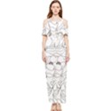 Contemporary Nature Seamless Pattern Draped Sleeveless Chiffon Jumpsuit View1