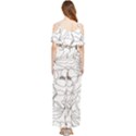 Contemporary Nature Seamless Pattern Draped Sleeveless Chiffon Jumpsuit View2