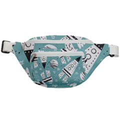 Cute Seamless Pattern With Rocket Planets Stars Fanny Pack