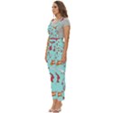 Pattern-with-koi-fishes Women s Pinafore Overalls Jumpsuit View2