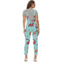 Pattern-with-koi-fishes Women s Pinafore Overalls Jumpsuit View4