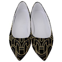 Art-deco-geometric-abstract-pattern-vector Women s Low Heels