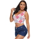 Cute-kawaii-patches-seamless-pattern Women s Sleeveless Wrap Top View2