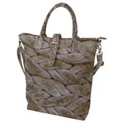 Boat Rope Close Up Texture Buckle Top Tote Bag
