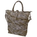 Boat Rope Close Up Texture Buckle Top Tote Bag View1