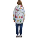 Fruit Summer Vitamin Watercolor Kid s Hooded Longline Puffer Jacket View4