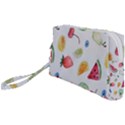 Fruit Summer Vitamin Watercolor Wristlet Pouch Bag (Small) View1