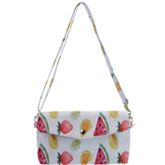 Fruit Summer Vitamin Watercolor Removable Strap Clutch Bag
