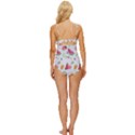 Fruit Summer Vitamin Watercolor Knot Front One-Piece Swimsuit View4