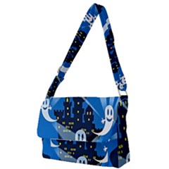 Halloween Ghosts Haunted House Full Print Messenger Bag (s)